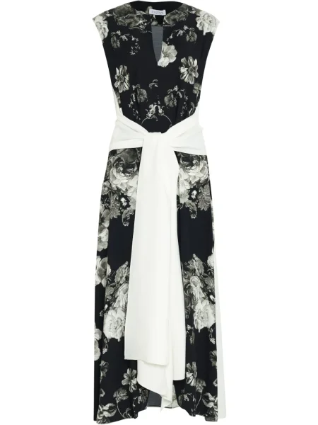 Rochie Gloria Coelho cu decolteu în V de costum negru