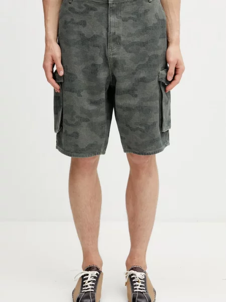 Daily Paper camo cargo pantaloni scuți din pentru bărbați