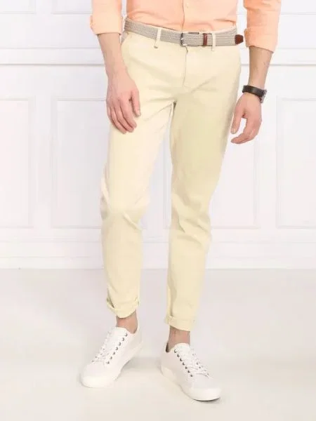 BOSS ORANGE Chino nadrág Schino Taber | Tapered fit narancsszínű