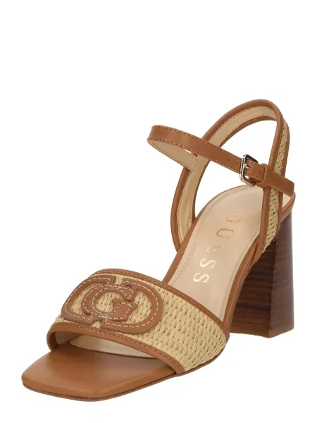 Sandali Guess FLJGNK Bež bela