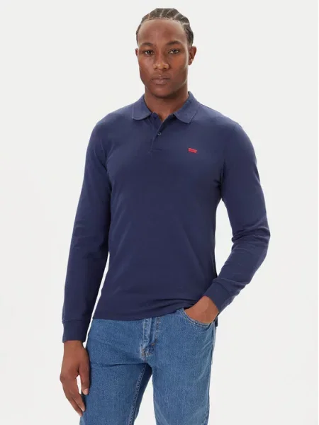 Levi's longsleeve gładki niebieski