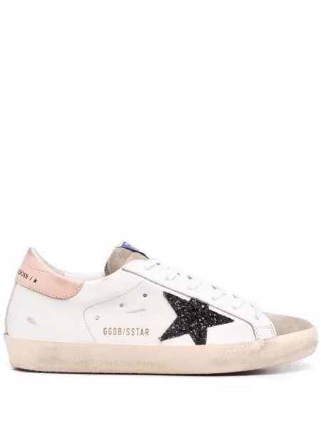 Маратонки Golden Goose с връзки с дантела бяло