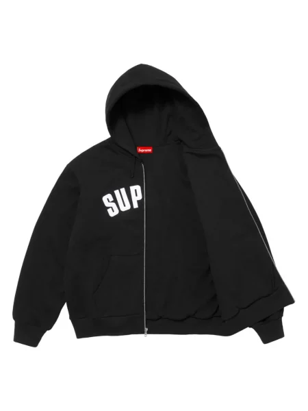 Hanorac cu glugă Supreme cu autograf negru