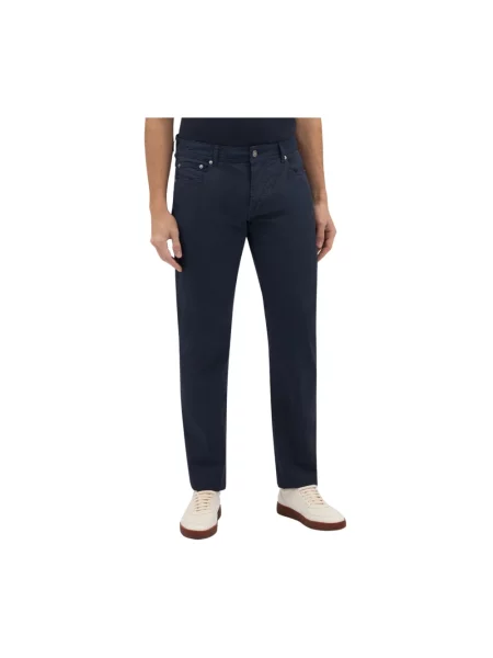 Spodnie Brooks Brothers z 5 kieszeniami niebieskie