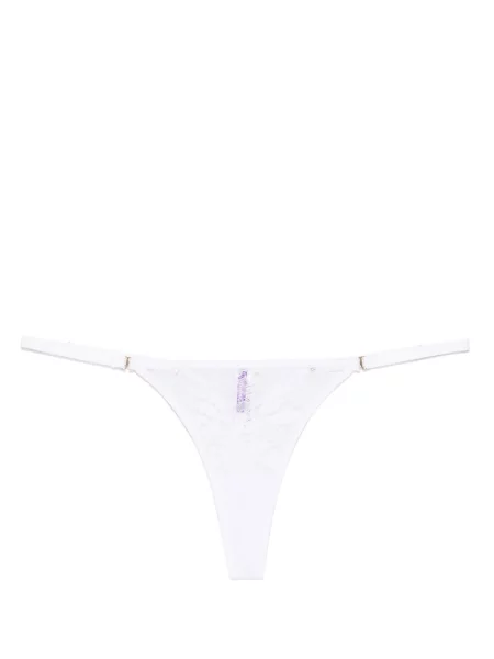 Chiloți tanga Maison Close alb