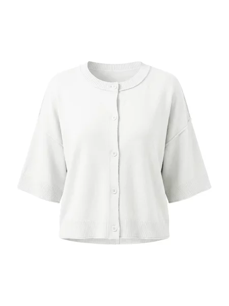 Imily Bela Geacă tricotată alb
