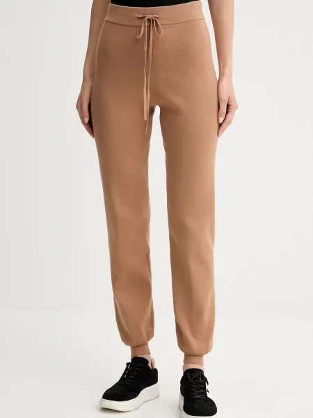 Twinset pantaloni de trening maro