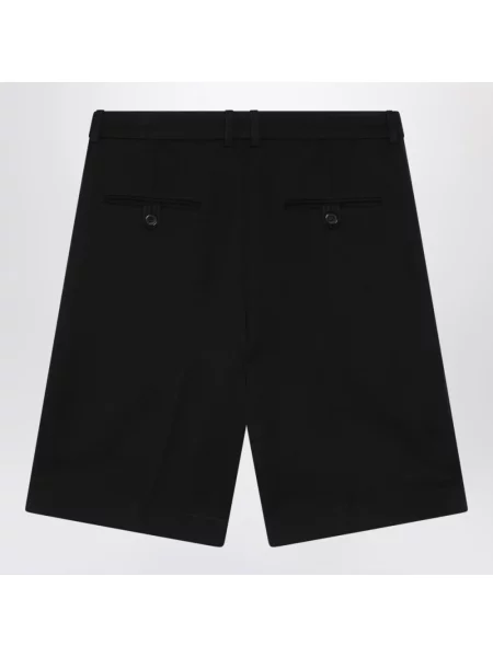 Bermudy Saint Laurent wełniane biznesowe czarne