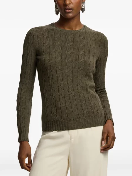 Pulover Ralph Lauren Collection din cașmir verde