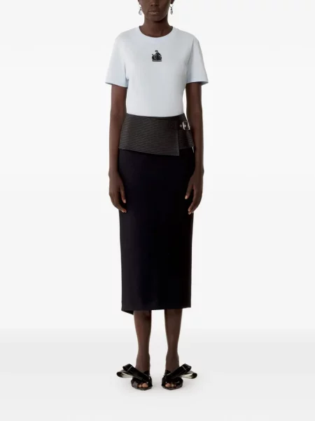Tricou Lanvin cu decolteu rotund alb
