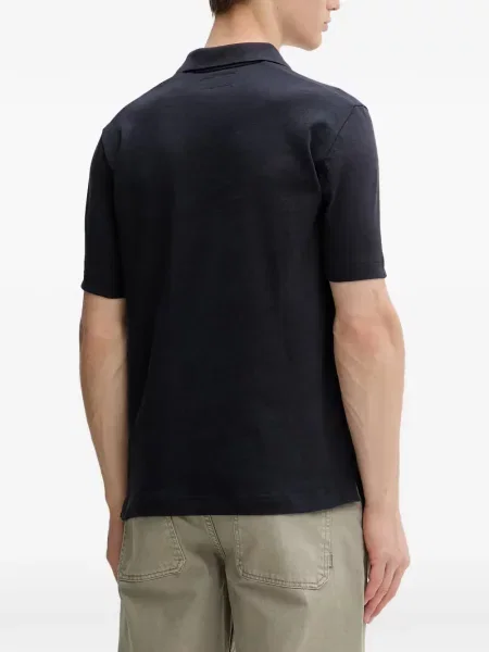 Kratak polo majica Marc O'polo s V-izrezom plava