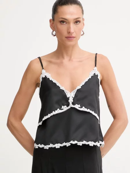 Pinko bluză cu bretele pentru femei negru