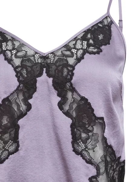 Top Fleur Du Mal din dantelă violet