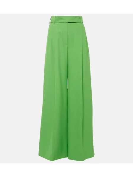 Spodnie Alexandre Vauthier z wysoką talią zielone