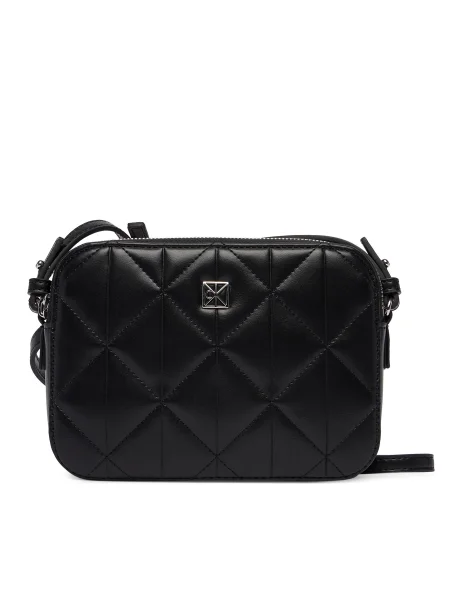 Geantă Calvin Klein Quilted Double Zip Camera Bag negru