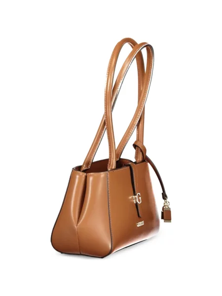 Kézitáska Guess autogrammal barna
