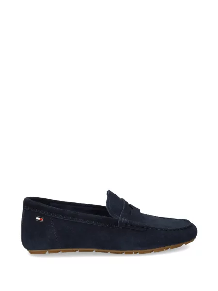 Pantofi loafer Tommy Hilfiger din piele de căprioară albastru