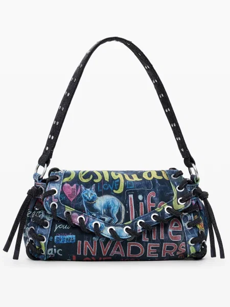 Geanta crossbody Desigual negru