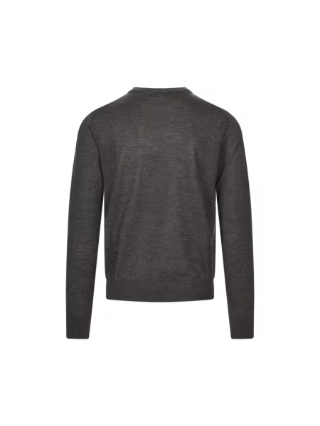 Dzianinowy sweter Canali szary