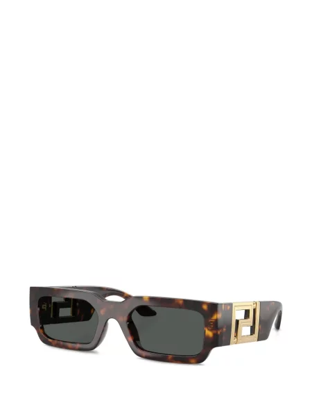 Правоъгълни слънчеви очила Versace Eyewear кафяво