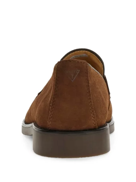 Pantofi loafer Guess din piele de căprioară maro