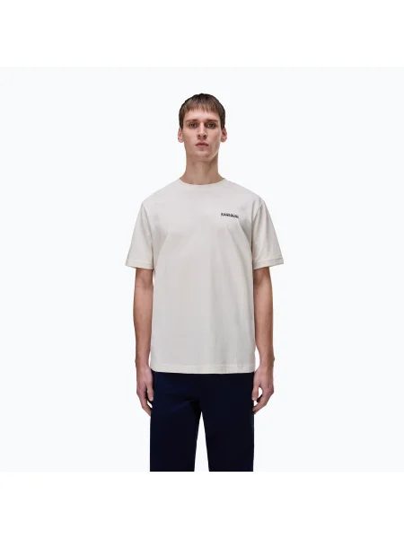 Tricou pentru bărbați Napapijri S-Flint white whisper alb