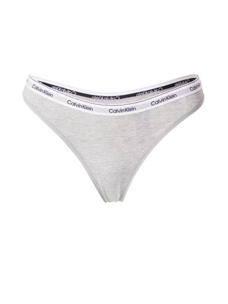 Calvin Klein Underwear Tanga gri amestecat alb