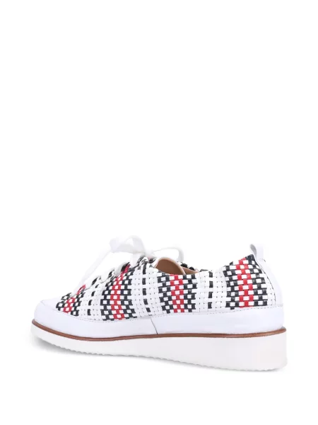 Fűzős csipkés sneaker Ron White fehér
