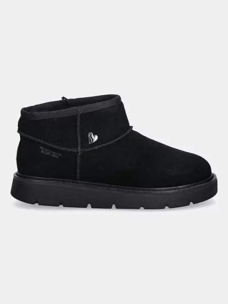 Semišové snehule Skechers KEEPSAKES COZY COZY MINI čierna