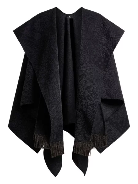 Жакардово яке Etro с пейсли десен черно