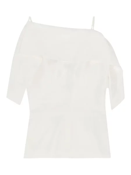 Top Mm6 Maison Margiela cu volane alb