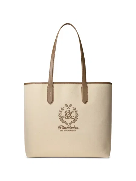 Geantă Ralph Lauren Purple Label cu autograf violet