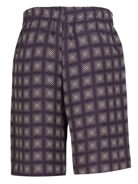 Bermude Needles în carouri violet