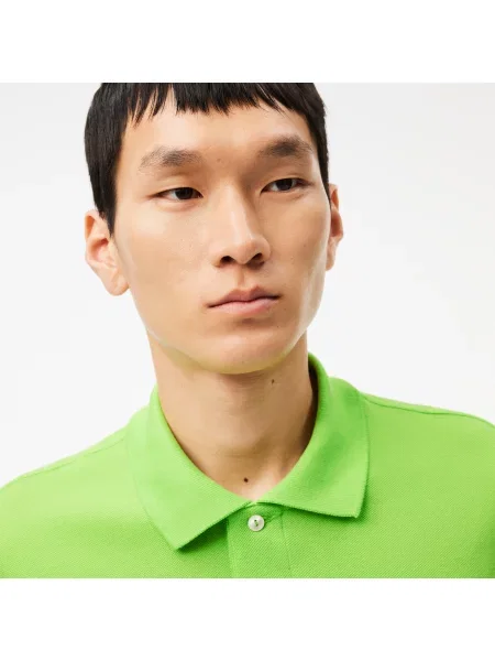 Lacoste Koszulka Polo Oryginał Petit Piqué zielona