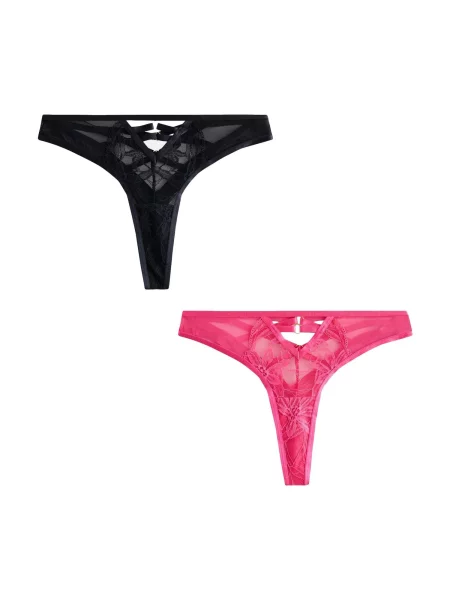 Next Tanga roz deschis negru