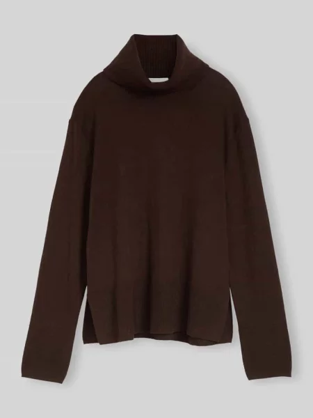 Sweter z golfem z kaszmiru z rozcięciami po bokach Tom Tailor