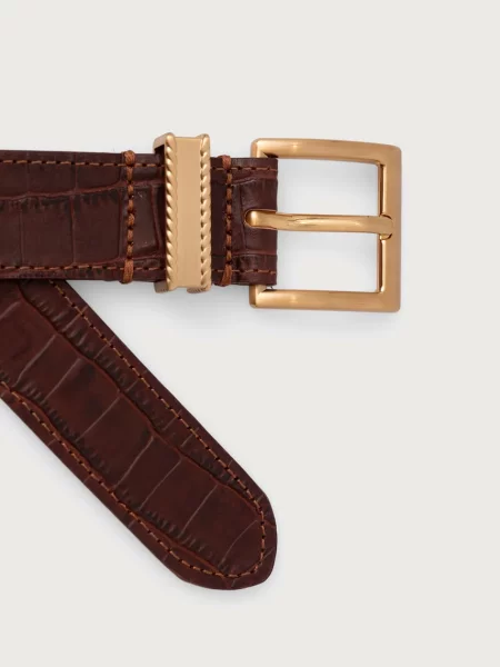Tommy Hilfiger pas usnjeni rjava