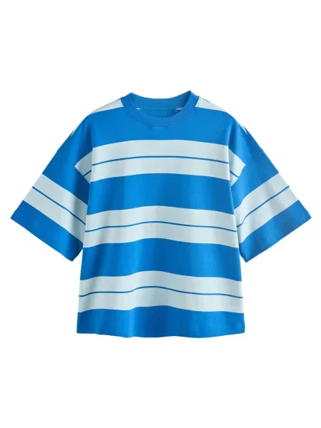 Next Tricou supradimensional regal / pastel albastru