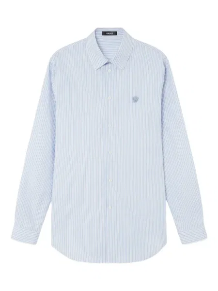 Pruhovaná košile Versace modrá