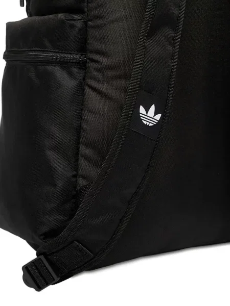 Top Adidas cu dungi din jerseu cu imagine gri