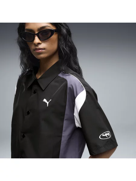 Koszula unisex o pudeÅ‚kowym kroju FUTURE.PUMA.ARCHIVE Boxy Moto Akcesoria S czarny