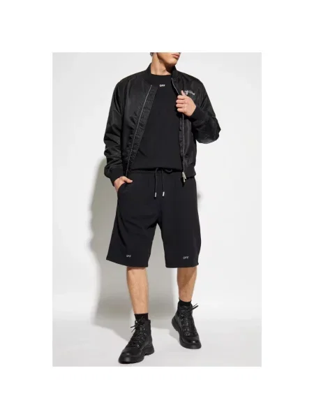 Off-White Script bomberka biały