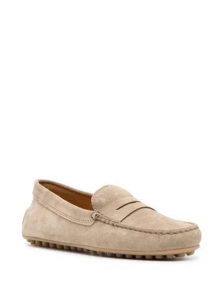 Pantofi loafer Tod's din piele de căprioară maro