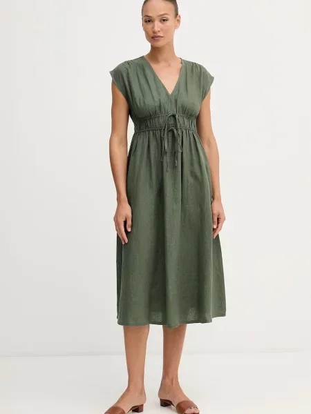United Colors of Benetton Rochie din in verde