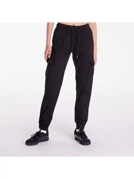 Spodnie Urban Classics Ladies High Waist Cargo Jogging Pants Black XS czarne