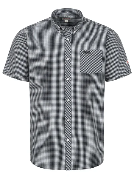 LONSDALE Srajca BRIXWORTH črna bela