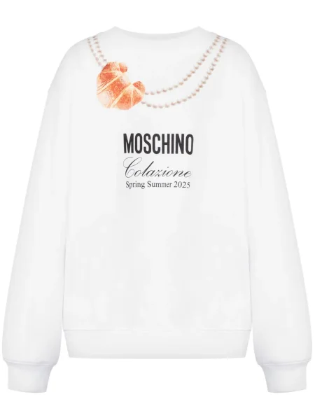 Hanorac Moschino cu imagine alb