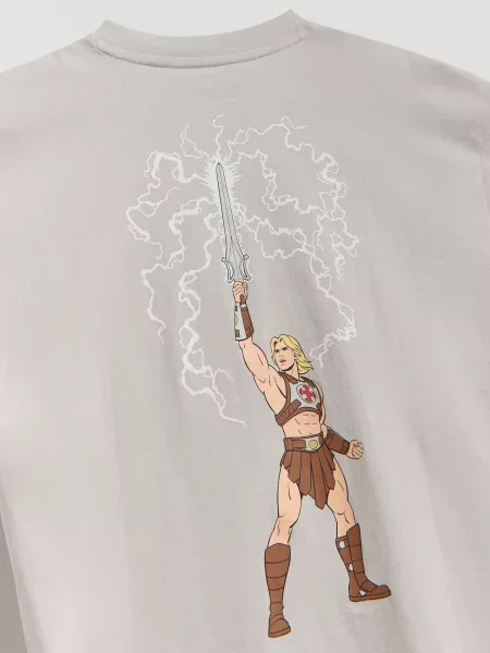 Reserved Футболка Masters of the Universe світло-сірий сіра