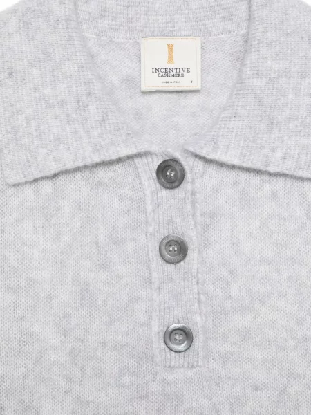 Kašmyro apykaklė megztinis Incentive! Cashmere pilka