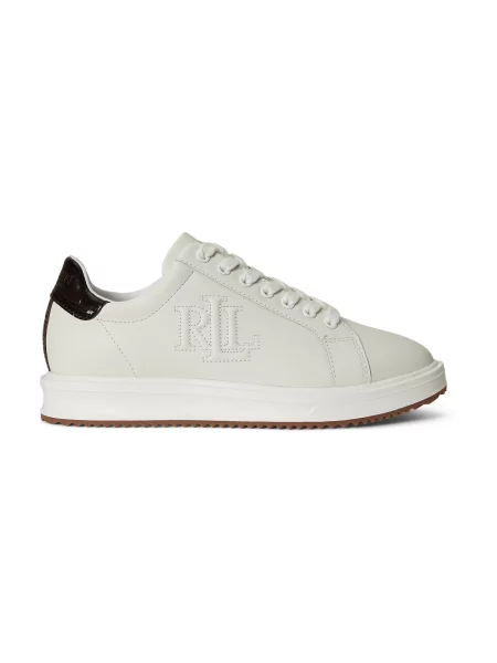 Sneakerși Lauren Ralph Lauren alb